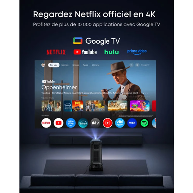 Projecteur de cinéma maison laser Ultra HD 4K Nebula X1 Pro de Soundcore by Anker (D21511F1)