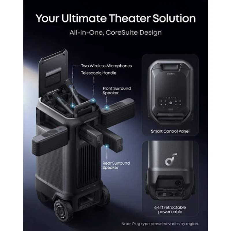 Projecteur de cinéma maison laser Ultra HD 4K Nebula X1 Pro de Soundcore by Anker (D21511F1)