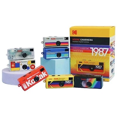 Appareil photo numérique porte-clés vidéo 1080p de 1,6 Mpx Charmera 1987 de KODAK - 1 - Couleurs variées