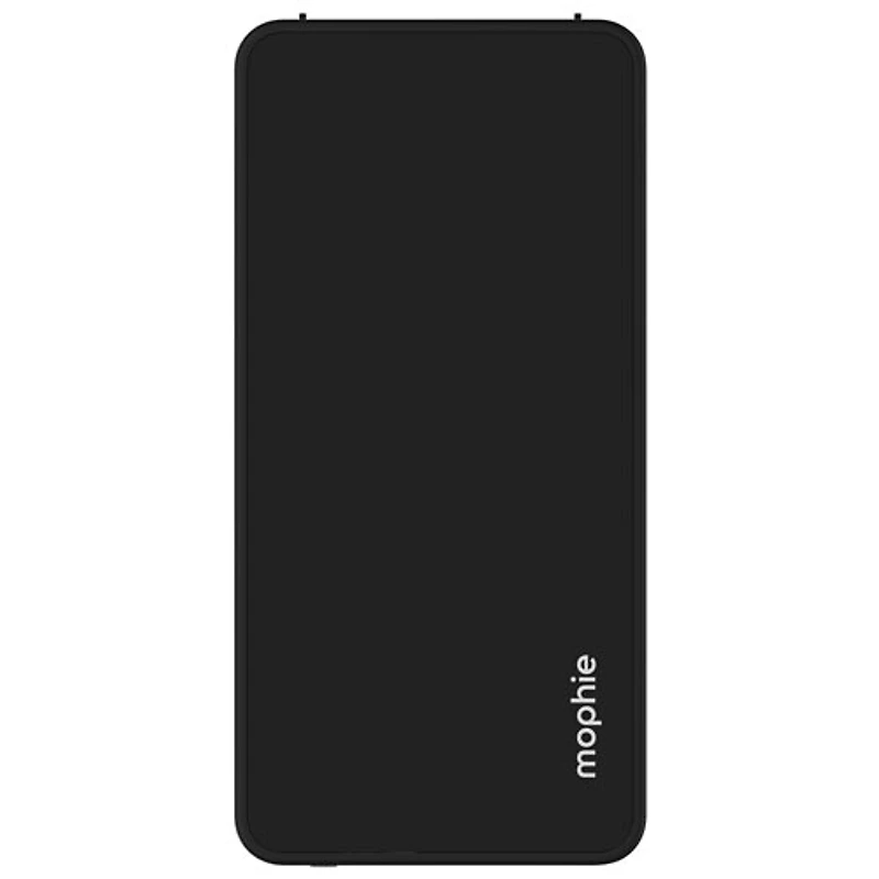 Mophie Powerstation Plus 10000 mAh Power Bank with Built-In Lightning and USB-C Cables - Black