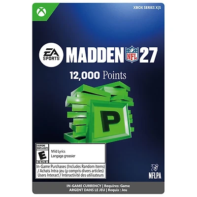 Madden NFL 27: 12,000 Points (XBOX Series X|S) - Digital Download