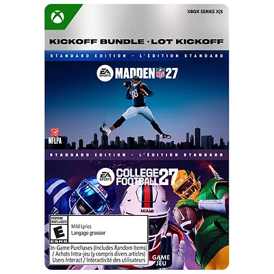 Madden NFL 27 & College Football 27 Kickoff Bundle Standard Edition (XBOX Series X|S) - Digital Download