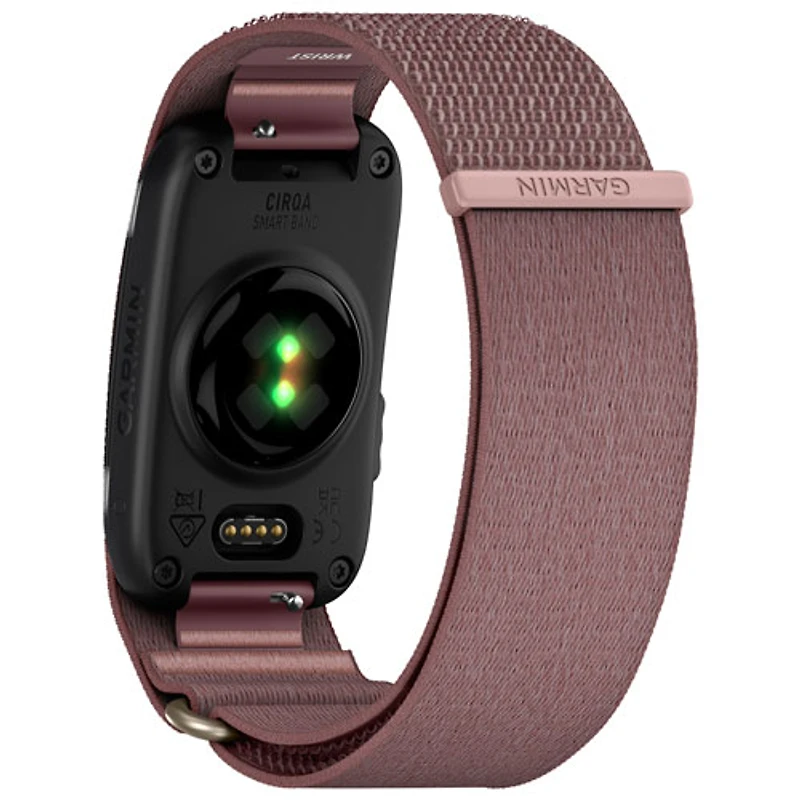 Garmin CIRQA Screenless Fitness Tracker Band with Heart Rate Monitor & Sleep Tracking - Large / X-Large - Mauve