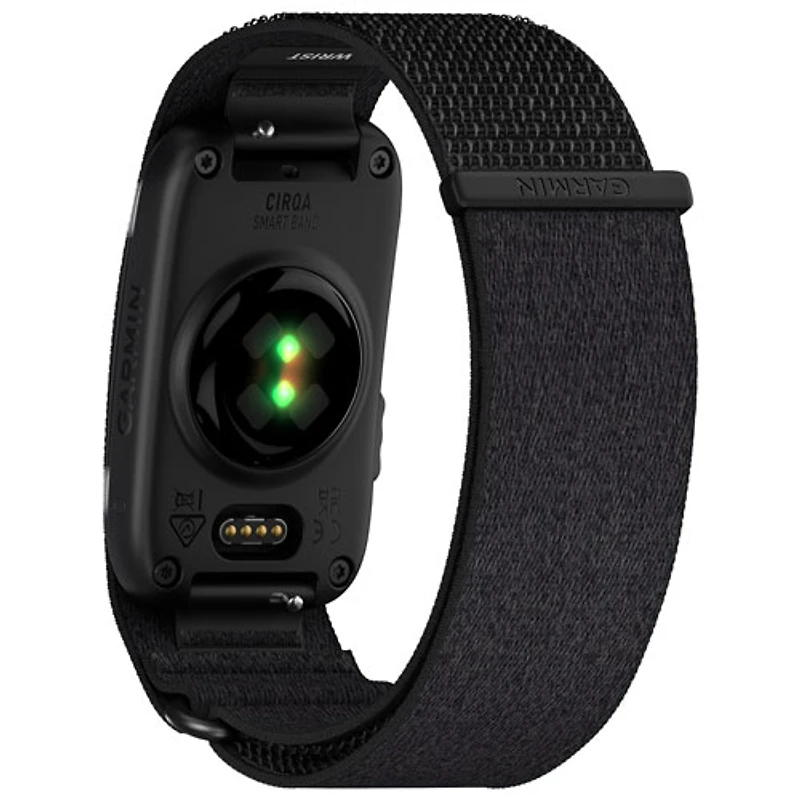 Garmin CIRQA Screenless Fitness Tracker Band with Heart Rate Monitor & Sleep Tracking - Large / X-Large - Black