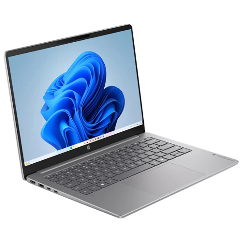 HP OmniBook 3 14" 60Hz Laptop - Snapdragon X X1-26-100 - 8GB LPDDR5x RAM - 256GB SSD - Windows 11 Home - Nouvelle Silver