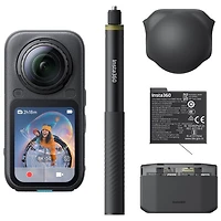 Insta360 X6 Waterproof 8K 360° Sports Camera Essential Bundle - Midnight Black