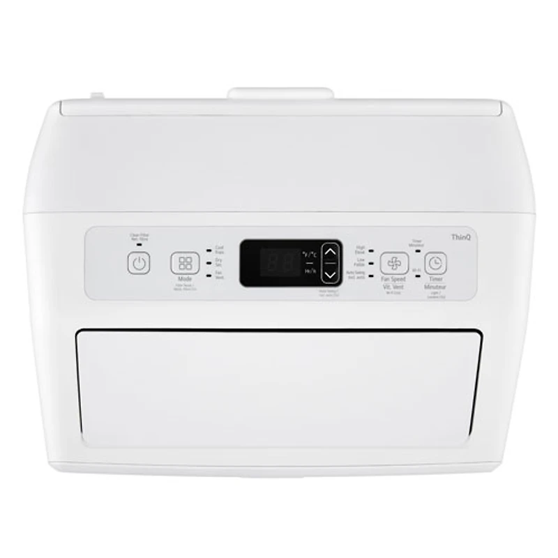 LG Portable Air Conditioner - 10000 BTU (450 sq ft Coverage) - 55dB, Remote - White