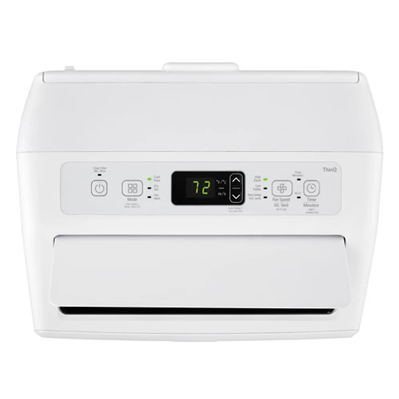 LG Portable Air Conditioner - 10000 BTU (450 sq ft Coverage) - 55dB, Remote - White