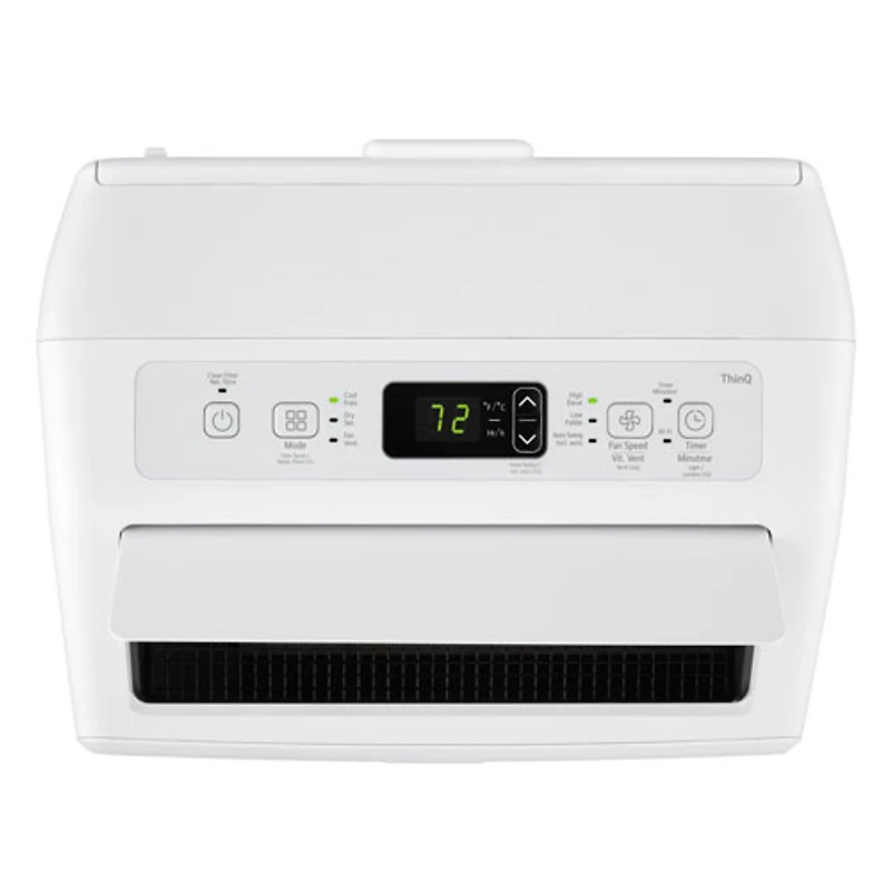 LG Portable Air Conditioner - 10000 BTU (450 sq ft Coverage) - 55dB, Remote - White