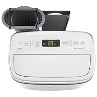 LG Portable Air Conditioner - 10000 BTU (450 sq ft Coverage) - 55dB, Remote - White