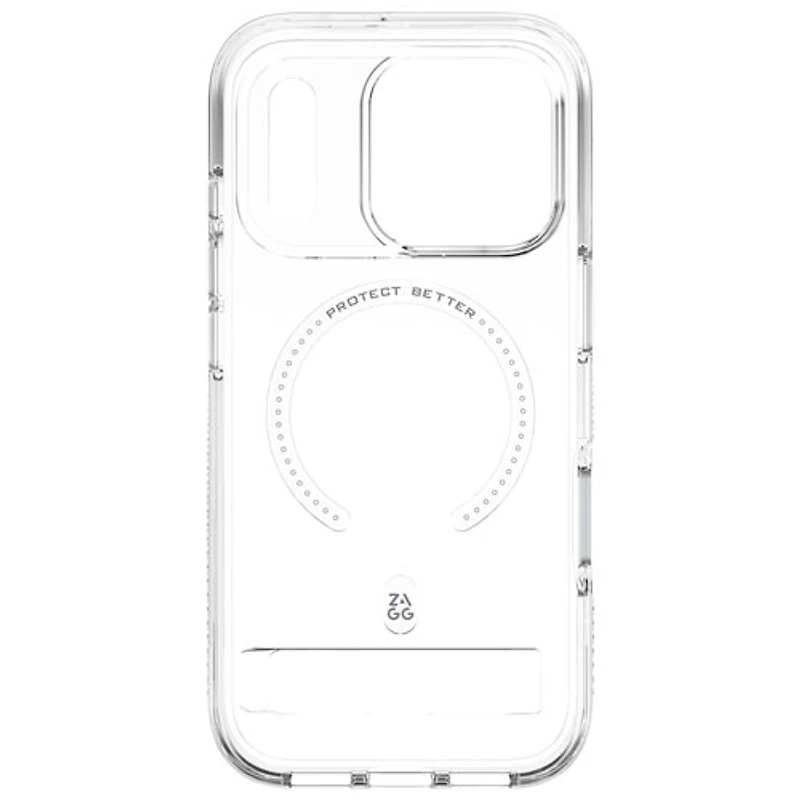 ZAGG Crystal Palace Snap Fitted Hard Shell Case for iPhone 18 Pro/iPhone 17 Pro - Clear