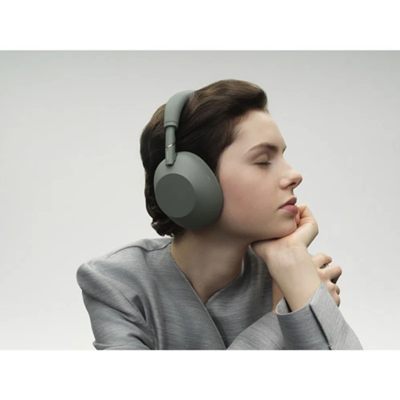 Sony WH-1000XM6 Over-Ear Noise Cancelling Bluetooth Headphones - Olive Grey