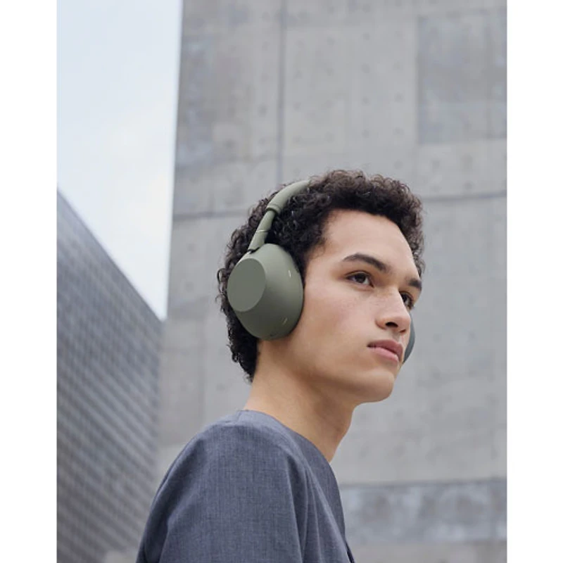 Sony WH-1000XM6 Over-Ear Noise Cancelling Bluetooth Headphones - Olive Grey