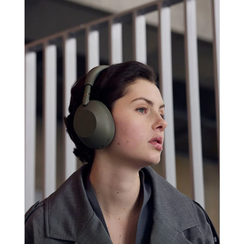 Sony WH-1000XM6 Over-Ear Noise Cancelling Bluetooth Headphones - Olive Grey