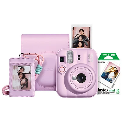 Ensemble-cadeau avec appareil photo instantané Instax Mini 13 de Fujifilm - Rose bonbon