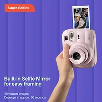 Ensemble-cadeau avec appareil photo instantané Instax Mini 13 de Fujifilm - Rose bonbon