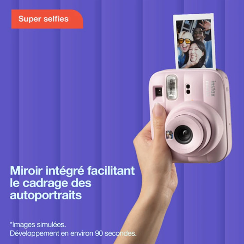 Ensemble-cadeau avec appareil photo instantané Instax Mini 13 de Fujifilm - Rose bonbon
