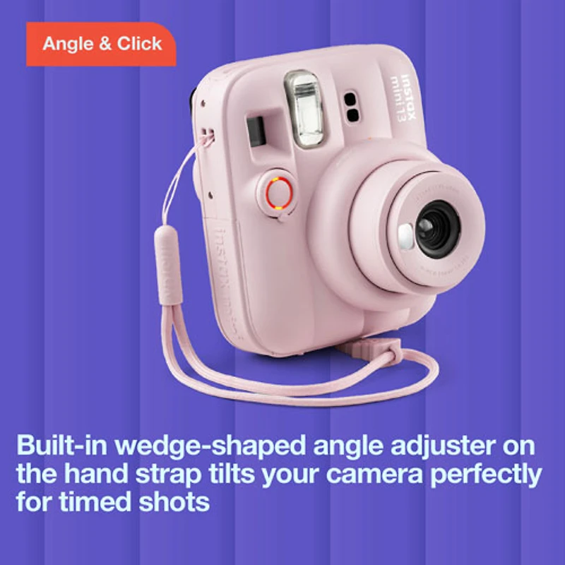 Ensemble-cadeau avec appareil photo instantané Instax Mini 13 de Fujifilm - Rose bonbon