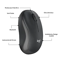 Souris optique Bluetooth silencieuse M240 Logitech - Graphite