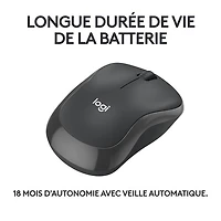 Souris optique Bluetooth silencieuse M240 Logitech - Graphite
