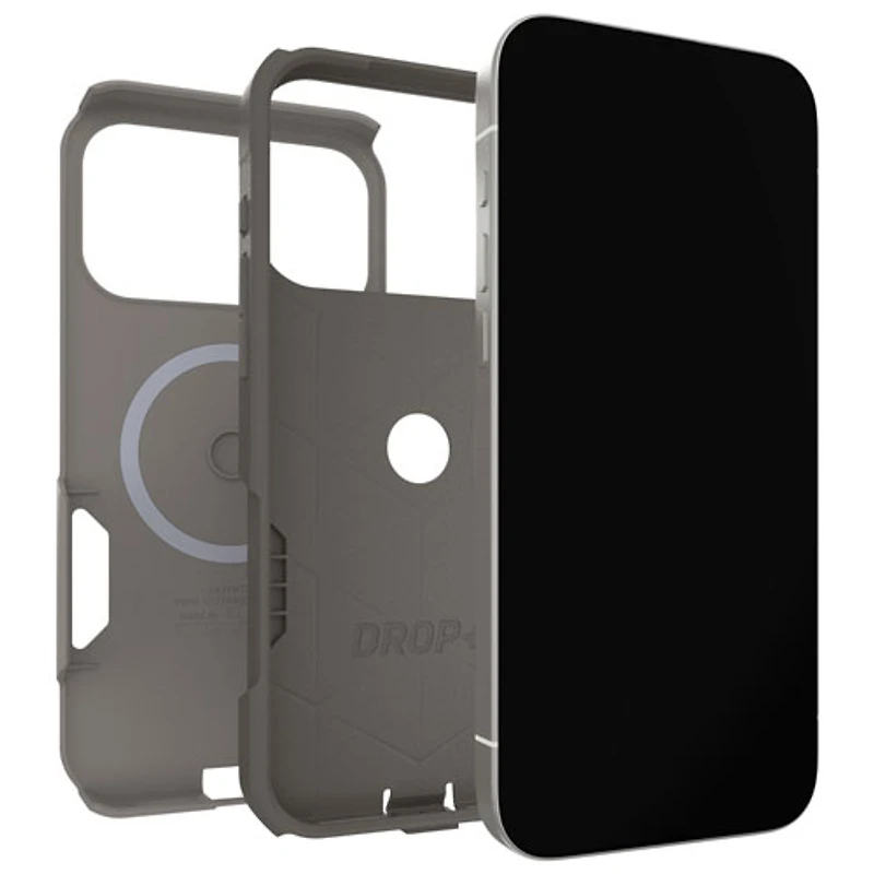 Étui rigide ajusté OtterBox Commuter pour iPhone 17 Pro Max – Gris