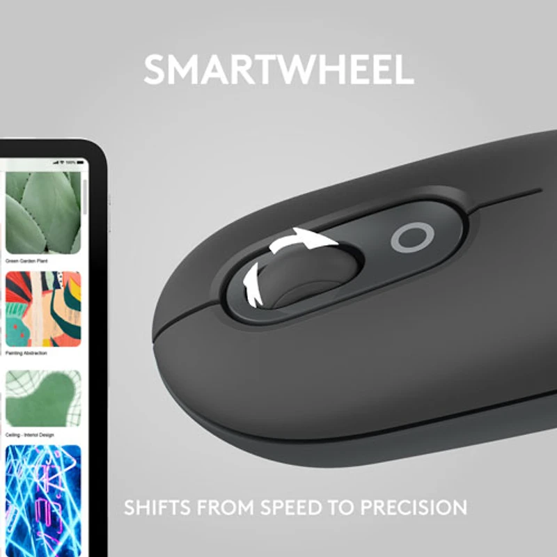 Souris optique Bluetooth POP Logitech - Graphite