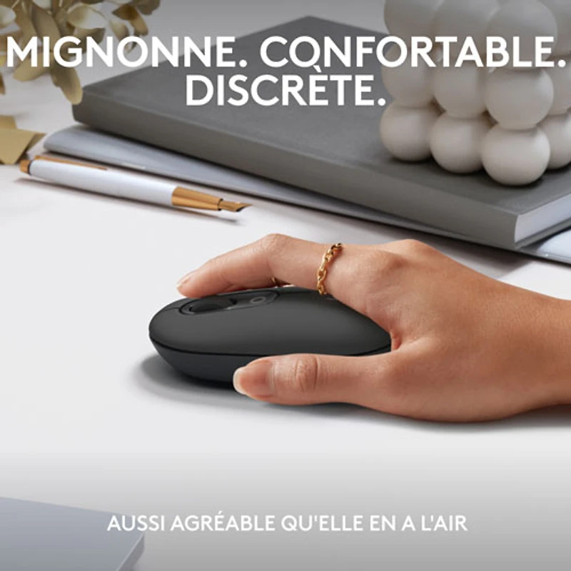 Souris optique Bluetooth POP Logitech - Graphite