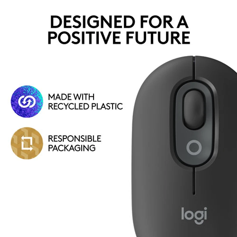 Souris optique Bluetooth POP Logitech - Graphite