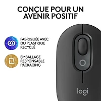 Souris optique Bluetooth POP Logitech - Graphite