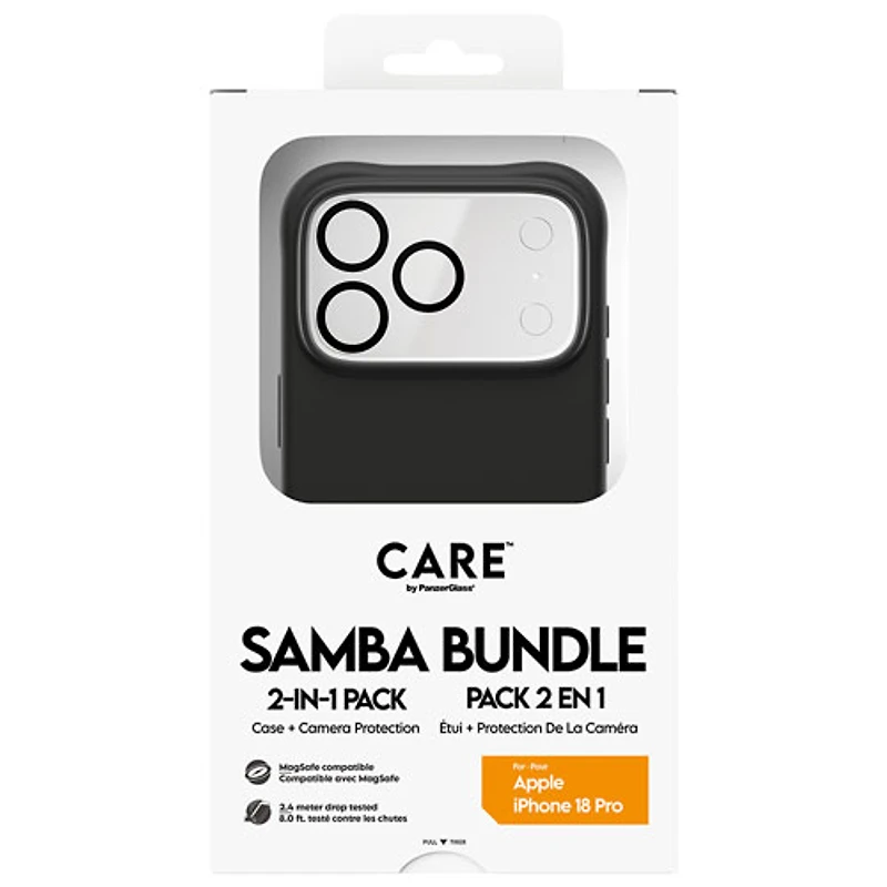 PanzerGlass Care Samba Bundle for iPhone 18 Pro - Black