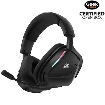 Open Box - Corsair Void V2 Wireless Gaming Headset with Microphone for PC / PS4 / PS5 / Nintendo Switch - Black