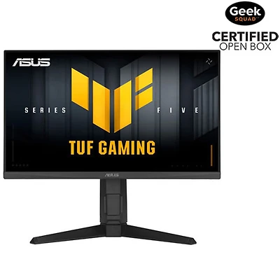Boîte ouverte - Moniteur de jeu ASUS TUF 24 po ACL FHD 240 Hz, 0,3 ms GtG, G-Sync et FreeSync (VG249QML5A)