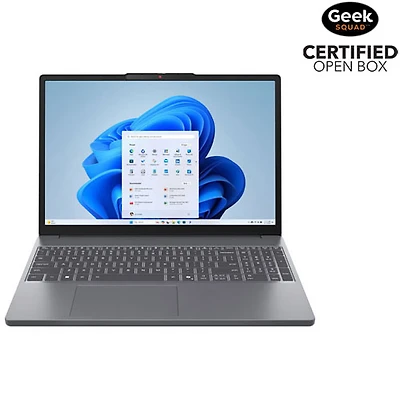 Boîte ouverte - Portable tactile Lenovo IdeaPad Slim 3 15,3 po - Ryzen 7 170, DDR5 16 Go, SSD 512 Go, Windows 11 Famille - Gris Luna