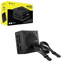 Bloc d’alimentation ATX modulaire Corsair RM1000e de 1 000 W avec câble ThermalProtect 12V-2x6 - Noir