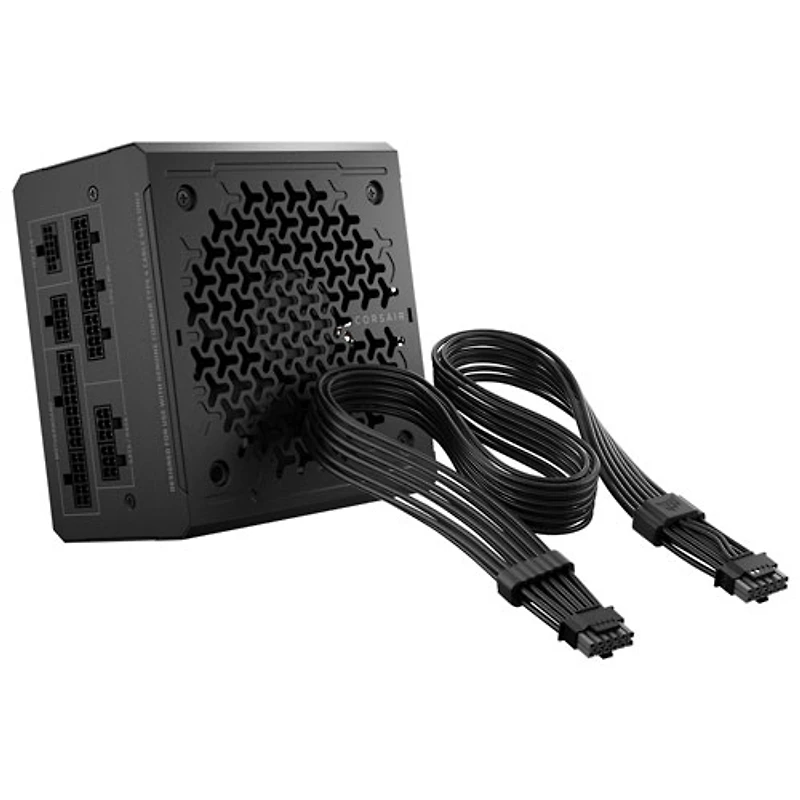 Bloc d’alimentation ATX modulaire Corsair RM1000e de 1 000 W avec câble ThermalProtect 12V-2x6 - Noir