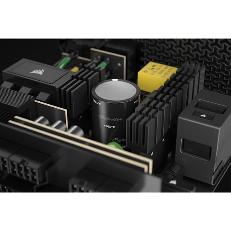 Bloc d’alimentation ATX modulaire Corsair RM1000e de 1 000 W avec câble ThermalProtect 12V-2x6 - Noir