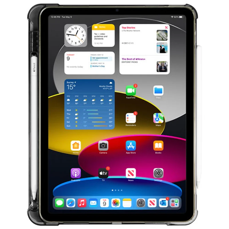 Étui folio mince Vibrance de LOGiiX pour iPad Air 11 - Noir