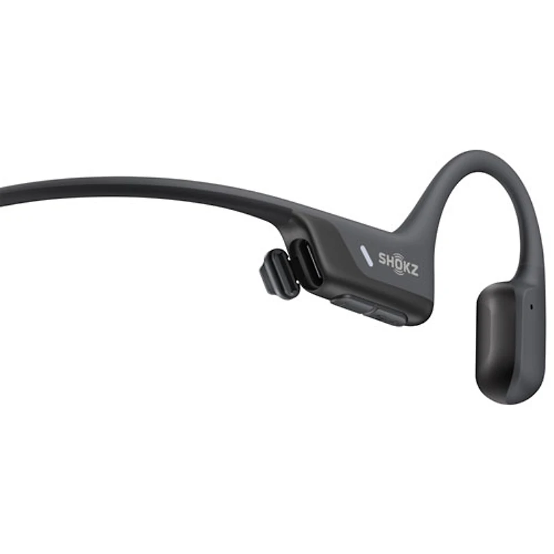 Shokz OpenRun Air 2 On-Ear True Wireless Headphones - 10 Hour Playtime, Water Resistant, Ideal for Sports, with Built-in Mic, Black