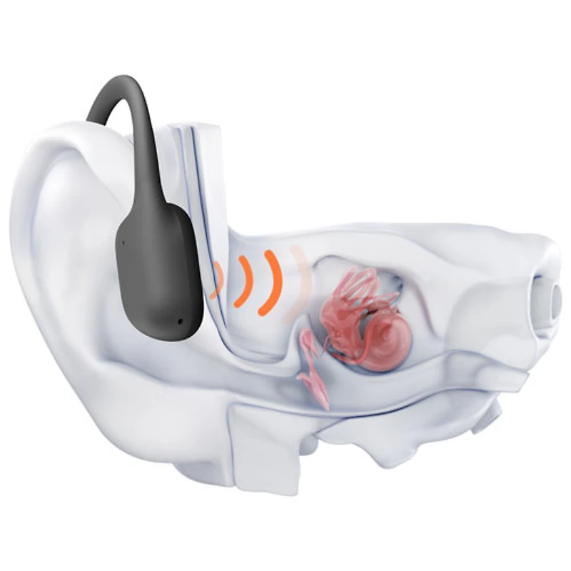 Shokz OpenRun Air 2 On-Ear True Wireless Headphones - 10 Hour Playtime, Water Resistant, Ideal for Sports, with Built-in Mic, Black