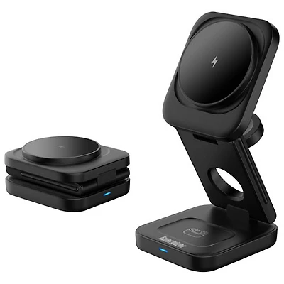 Energizer Foldable 3-in-1 15W Magnetic Wireless Charger - Only at Best Buy