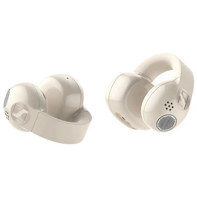 Écouteurs-boutons sans fil véritables à conception ouverte Sennheiser ACCENTUM Clip - Crème