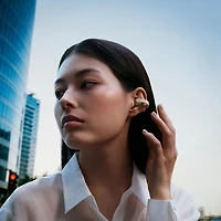 Écouteurs-boutons sans fil véritables à conception ouverte Sennheiser ACCENTUM Clip - Crème