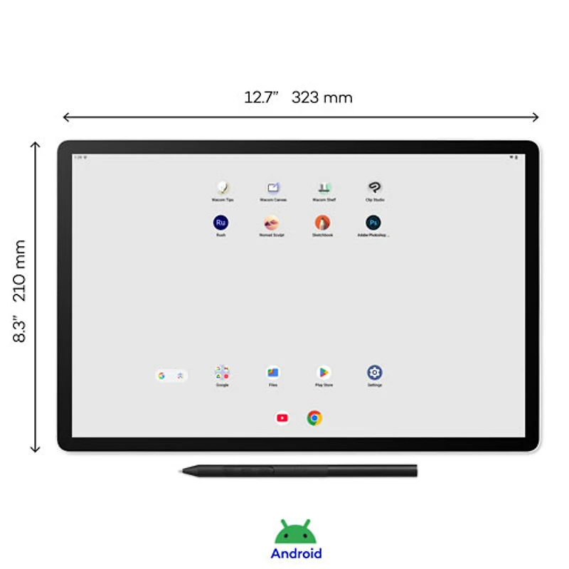 Tablette graphique Wacom MovinkPad Pro 14 de 14 po 3K OLED avec stylet Wacom Pro Pen 3