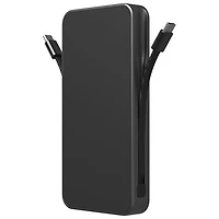 Mophie Powerstation Plus UItra 10000 mAh 30W USB-C Power Bank with 2 Built-In USB-C Cables - Black