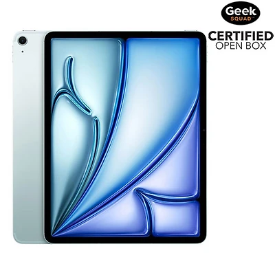 Boîte ouverte - Apple iPad Air M3 de 13 po, 128 Go, Wi-Fi 6E et 5G (7e génération) - Bleu