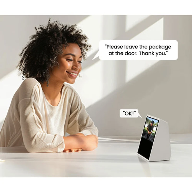 Aosu V8E Wi-Fi 2K Video Doorbell with Indoor Chime - White