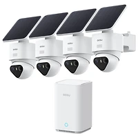 Aosu SolarCam T2 Ultra Wire-Free Outdoor 4K PTZ Security Camera - 4 Pack - White