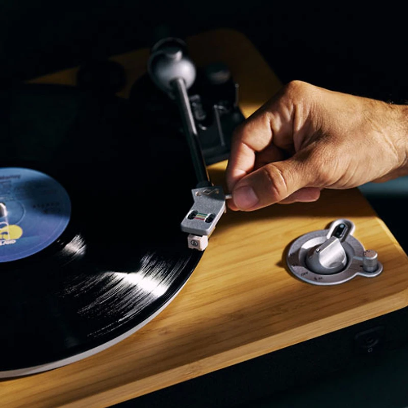 House Of Marley Stir It Up Wireless 2+ Belt Drive Bluetooth Turntable with Speakers - Signature Black