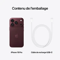 Bell Apple iPhone 18 Pro 512GB - Burgundy - Monthly Financing