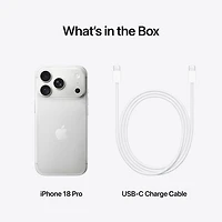 Fido Apple iPhone 18 Pro 1TB - Silver - Monthly Financing